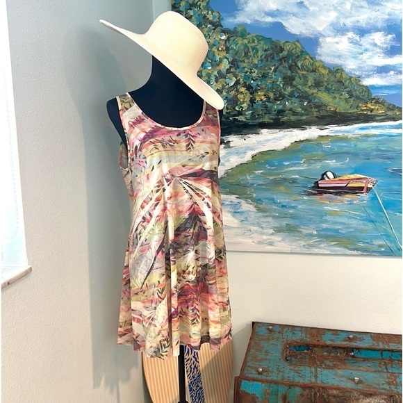 Lygia & Nanny Brazilian Resort Dress Abstract Print,A-Line EUC Size L MSRP$230), - Picture 3 of 11